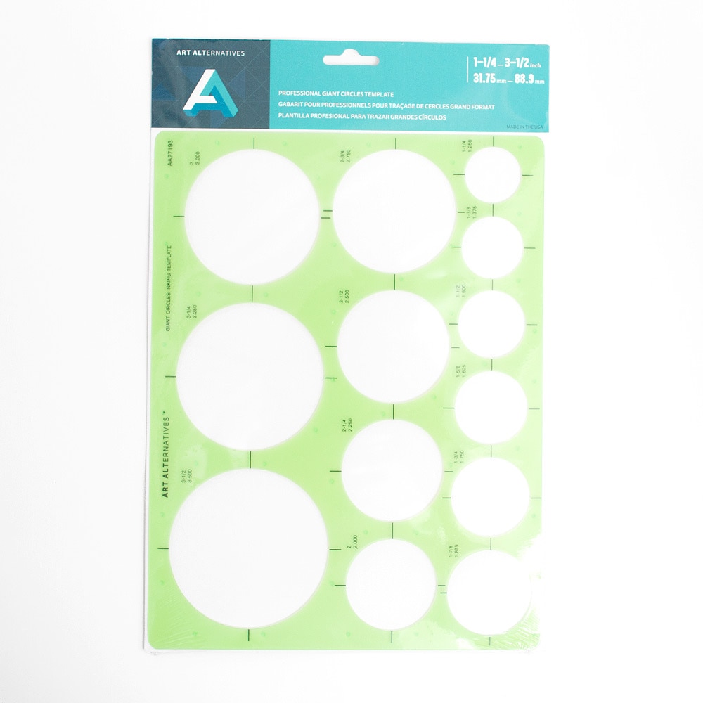 Art Alternatives, Triangles, Scales & Tools, Art & School, Professional, Giant circles, Template, 153817